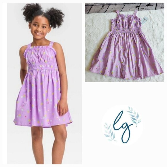 Cat & Jack, Girls' Woven Short Dress, 3KIDX-BJ - Picture 1 of 4